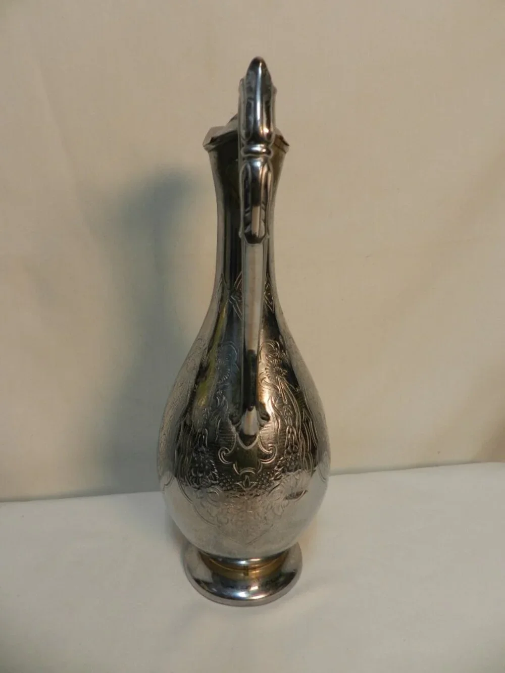 James Dixon & Sons EPBM 64 British Sheffield Silverplated Metal Antique Pitcher